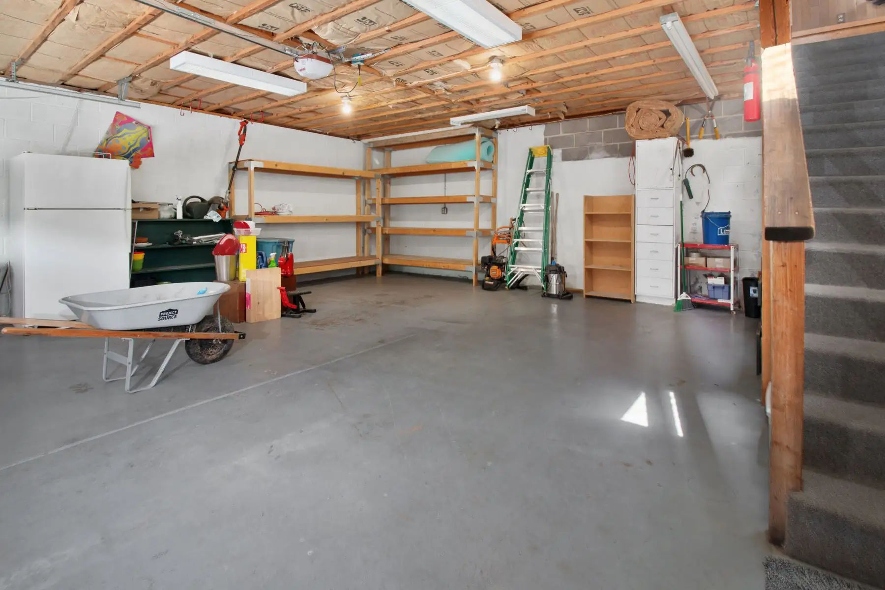 Clean, empty garage after a cleanout